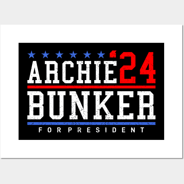 Archie Bunker 24 President Wall Art by MIKOLTN
